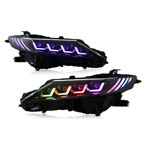 KRVN 8-Lens Quad-Beam RGB LED Headlights [For 2018-2024 Toyota Camry]