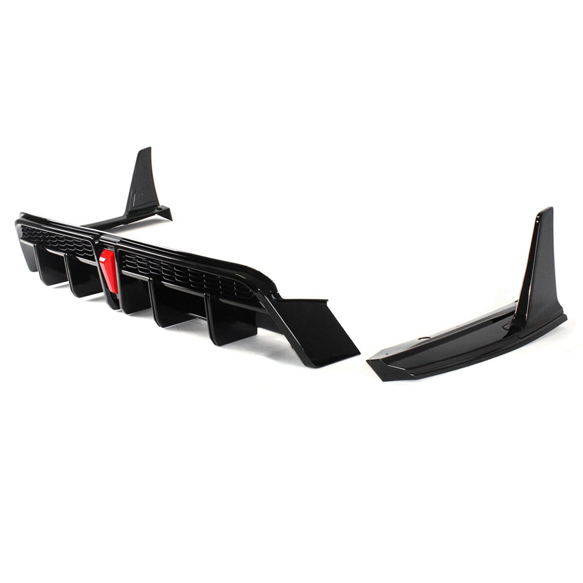 YOFER V2 LED Rear Diffuser + Winglet Corner Spats [For 2018-2024 Toyota Camry SE/XSE]