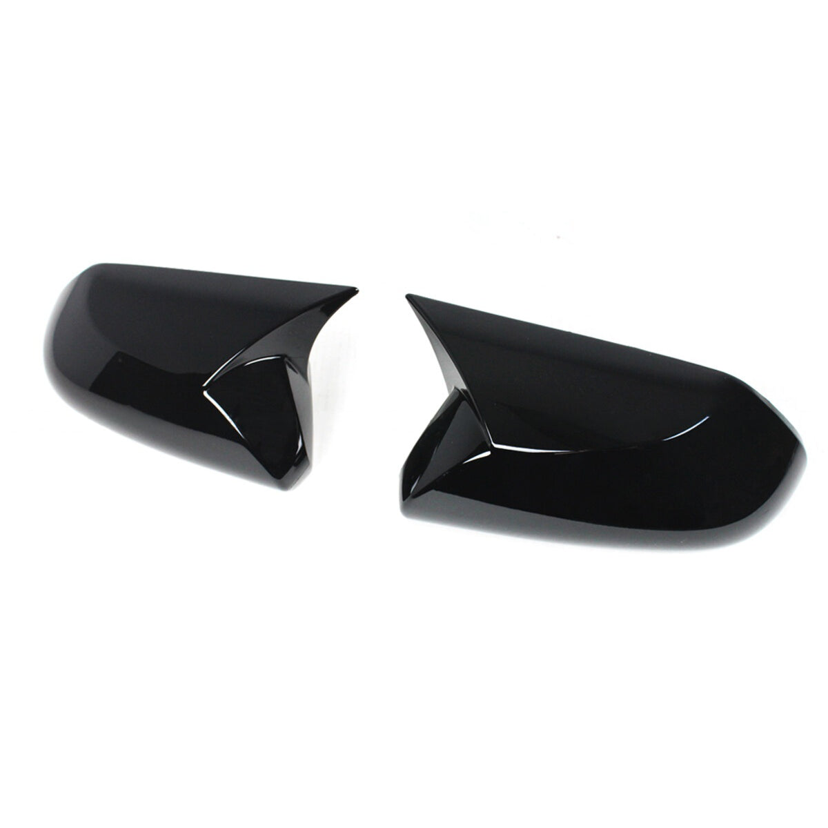 KRVN Mugen-Style Gloss Black Mirror Caps for 2018-2024 Toyota Camry — view 2