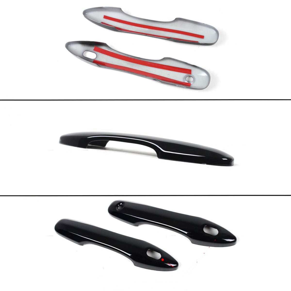 KRVN Gloss Black Door Handle Covers for 2018-2024 Toyota Camry — view 5