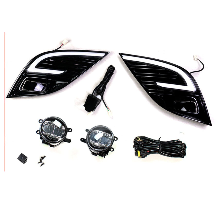 KRVN C-Ring Switchback DRL + Fog Light Kit for 2018-20 Camry SE/XSE & 20-24 TRD — view 2