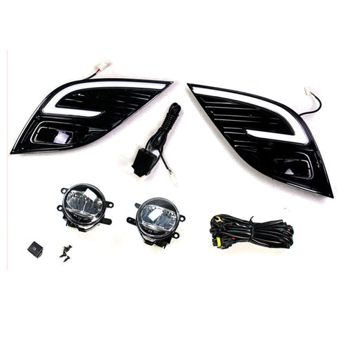 KRVN C-Ring Switchback DRL + Fog Light Kit for 2018-20 Camry SE/XSE & 20-24 TRD — view 2