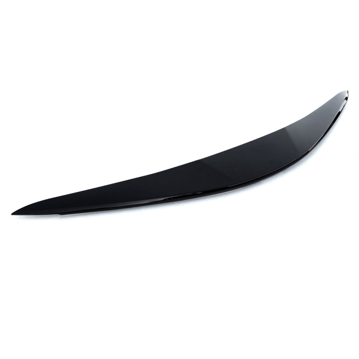 2018-2024 Camry SE/XSE/TRD Upper Front Bumper Garnish — gloss-black upper bumper garnish, curved product profile