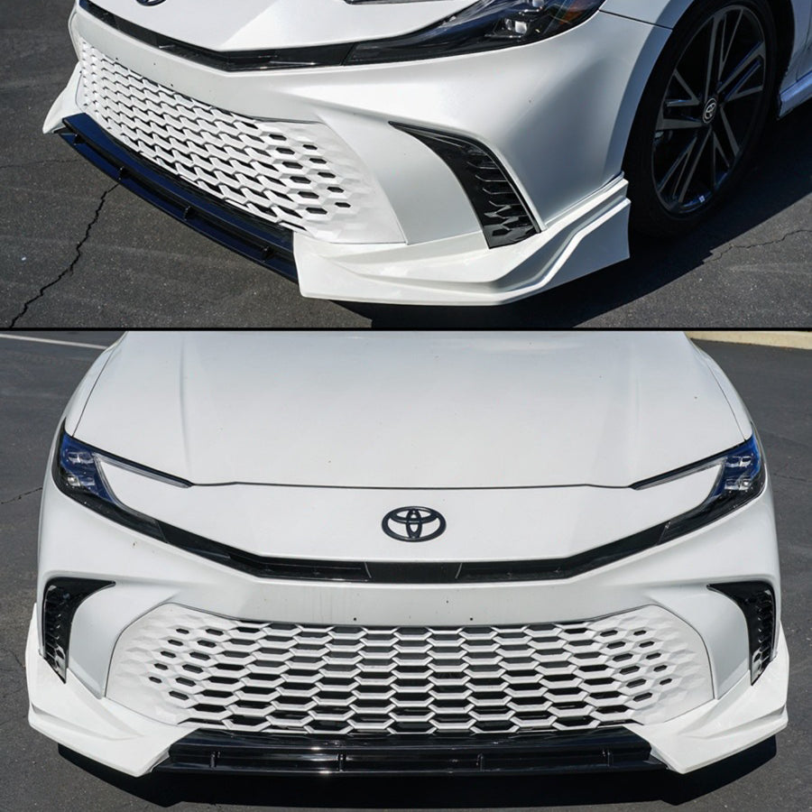 KRVN V-Style 3-Piece Front Bumper Lip [For 2025-2026 Toyota Camry SE/XSE]