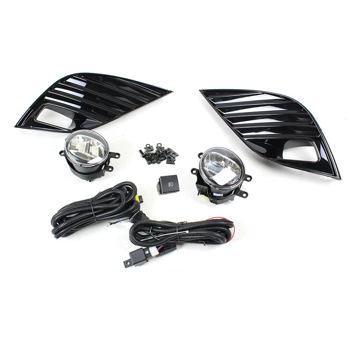 KRVN Clear-Lens LED Fog Light Kit for 2018-2020 Toyota Camry SE/XSE — view 2