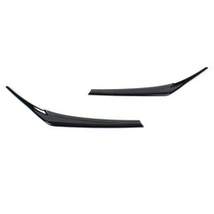 2018-2024 Camry Gloss Black Headlight Eyelid Covers — left-and-right gloss-black headlight eyelid cover pair