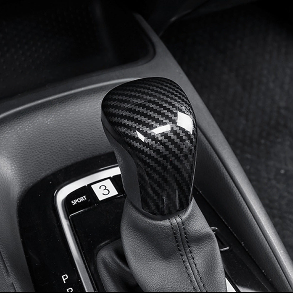 KRVN Gear Shift Knob Overlay Cover — 2018–2026 Toyota Camry — view 3