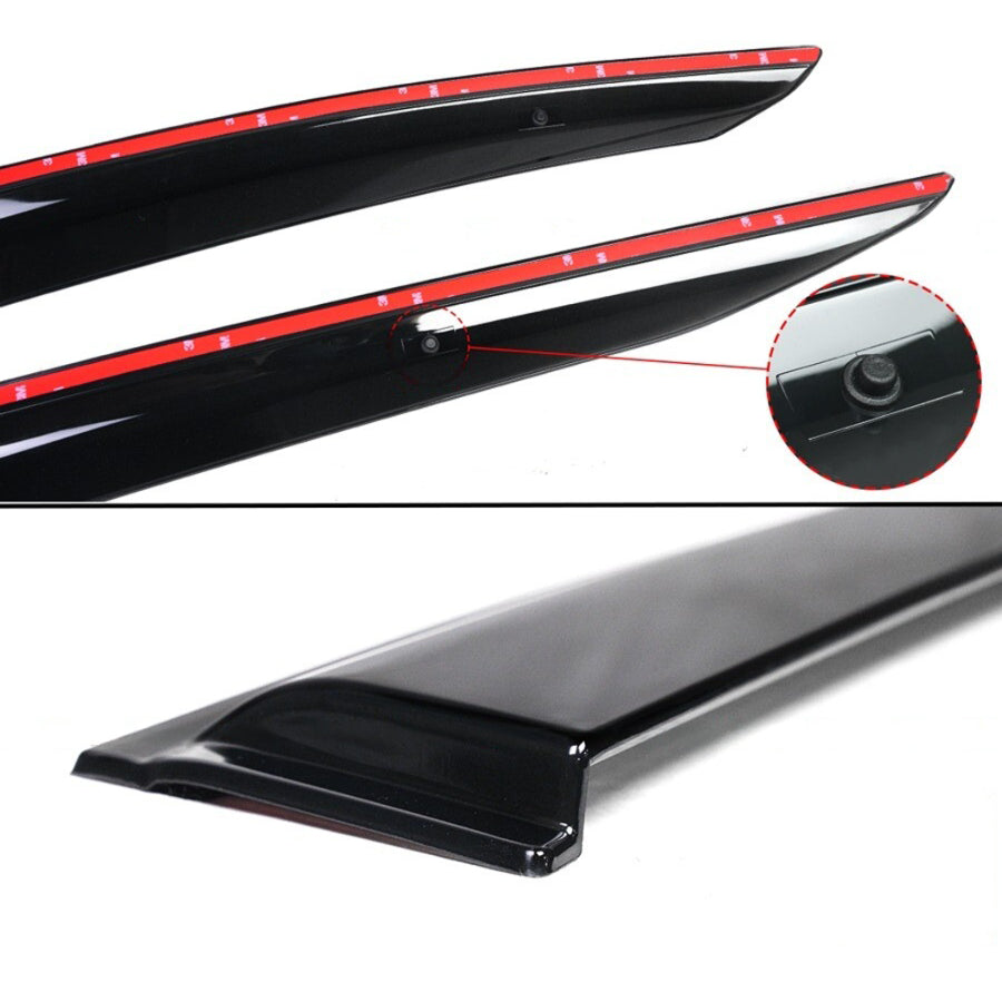 2023-2026 Toyota Prius low-profile 4-piece window visors, product and installed view 9