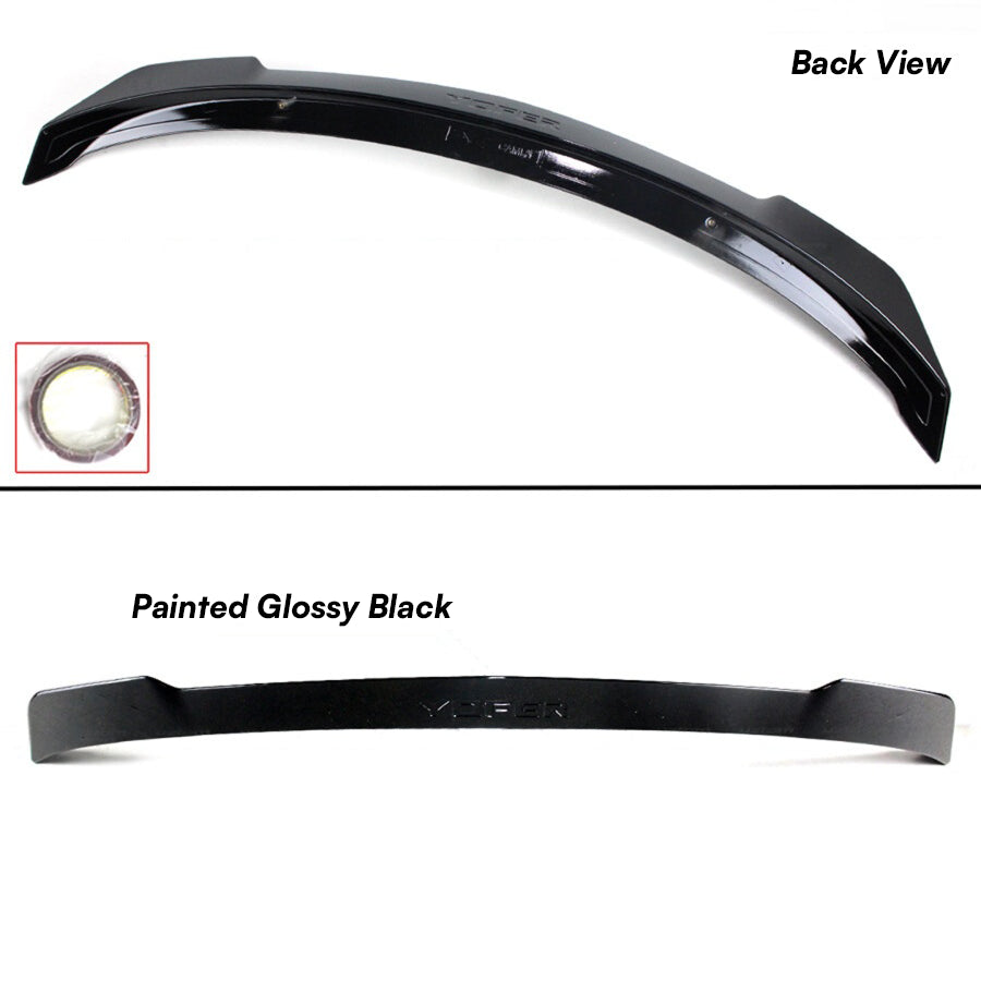 2018-2024 Camry YOFER V2 High-Kick Duckbill Trunk Spoiler — YOFER V2 spoiler underside and gloss-black finish