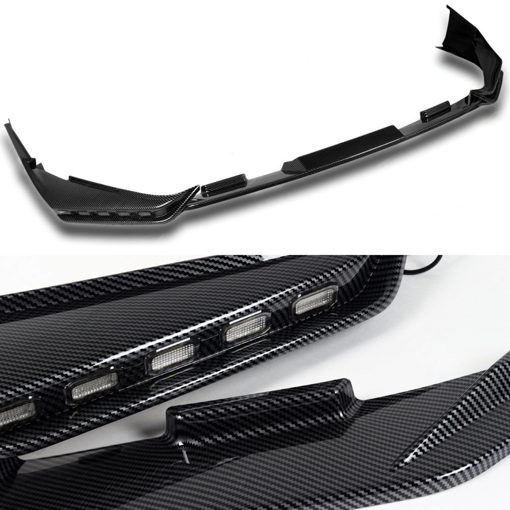 KRVN Sport Sequential LED Front Bumper Lip [For 2025-2026 Toyota Camry SE/XSE]