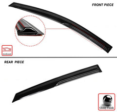 KRVN Mugen-Style 3D Wavy Window Visors for 2025-2026 Toyota Camry — view 9