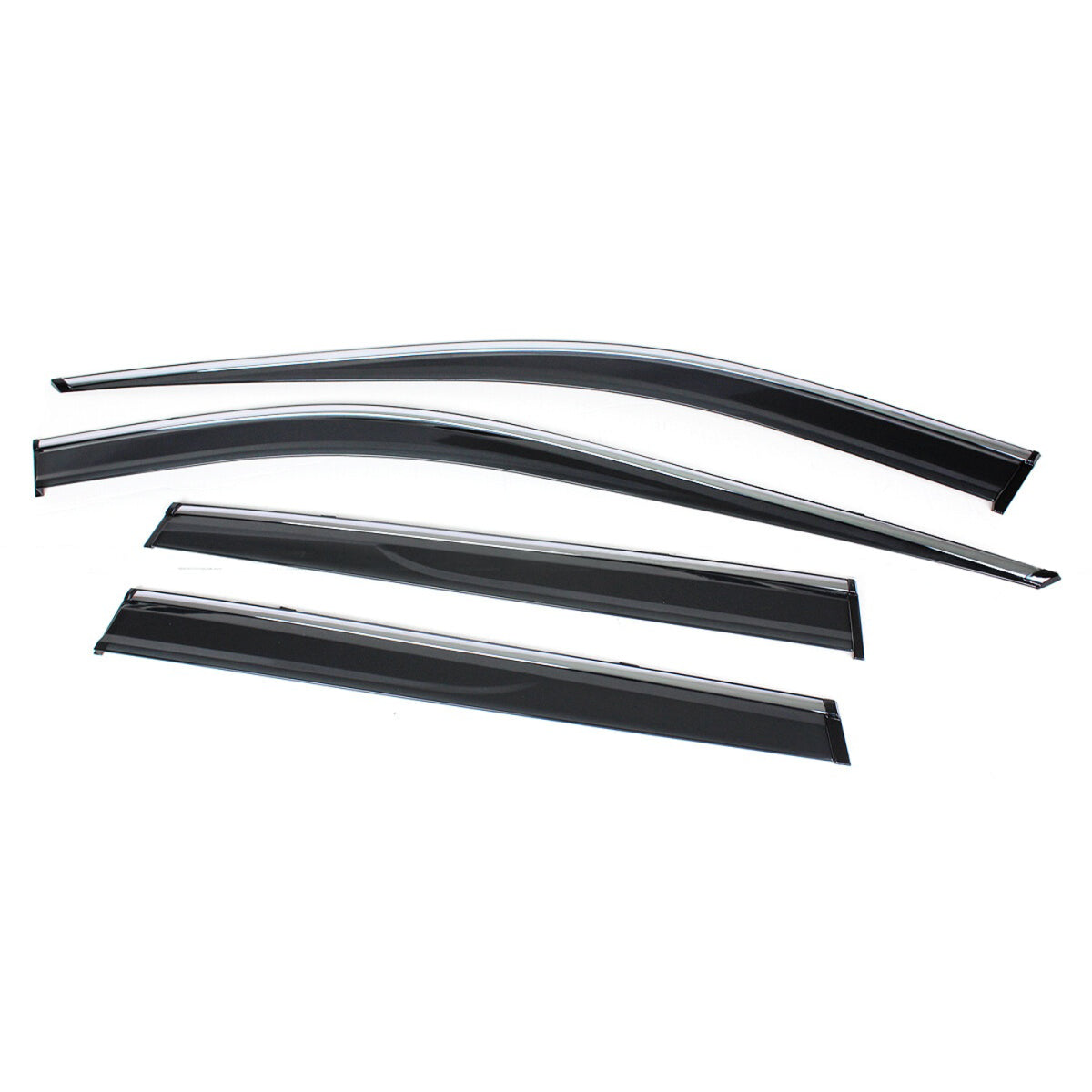 2019-2025 Toyota RAV4 light-smoked 4-piece window visors, product and installed view 9