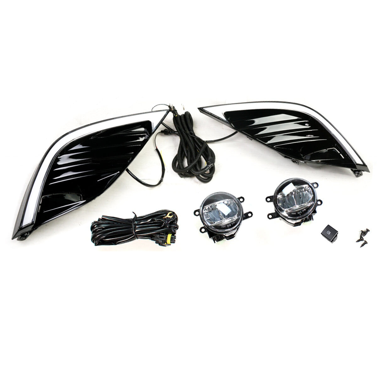 KRVN Winglet Sequential LED DRL + Fog Light Kit for 2018-2020 Toyota Camry SE/XSE — view 2