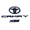 KRVN Gloss Black Rear Emblem Overlay Kit — 2018–2024 Toyota Camry LE/SE/XSE — product view 4 of 14