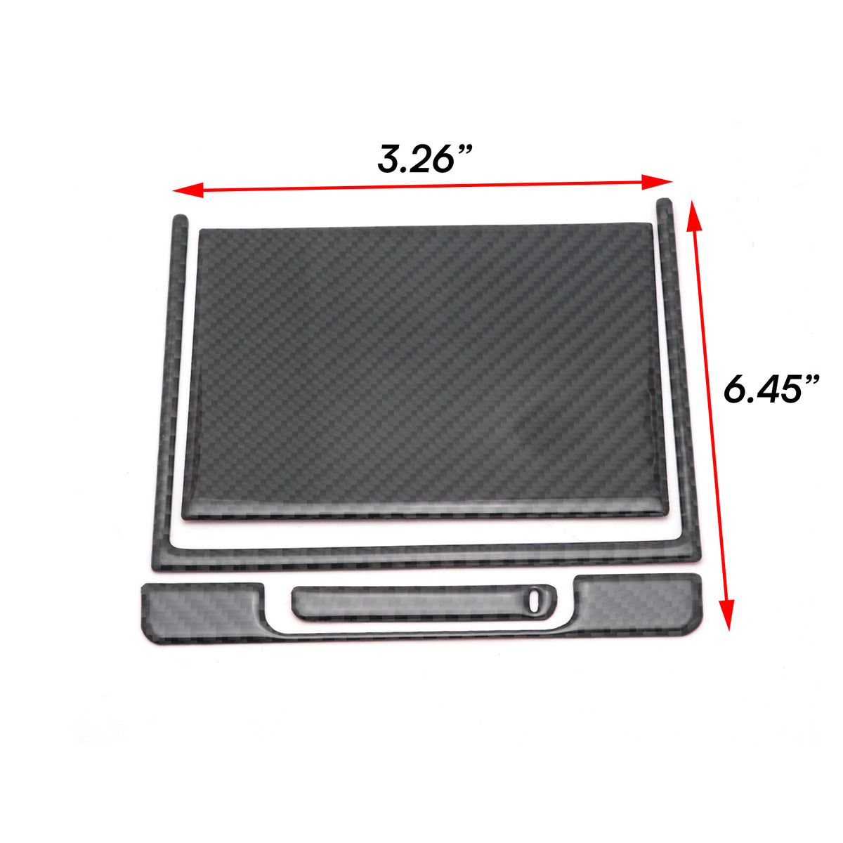 KRVN Carbon Fiber Center Console Storage Box Trim Set — 2018–2024 Toyota Camry — view 7