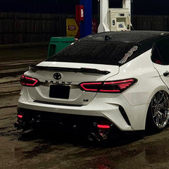 KRVN Gloss Black Rear Emblem Overlay Kit — 2018–2024 Toyota Camry LE/SE/XSE — product view 5 of 14