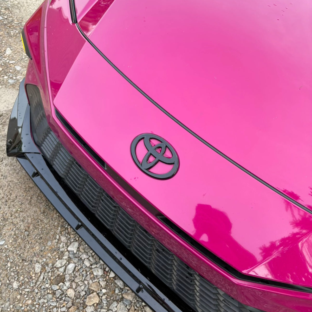 KRVN Gloss Black Rear Emblem Overlay Kit — 2018–2024 Toyota Camry LE/SE/XSE — product view 9 of 14