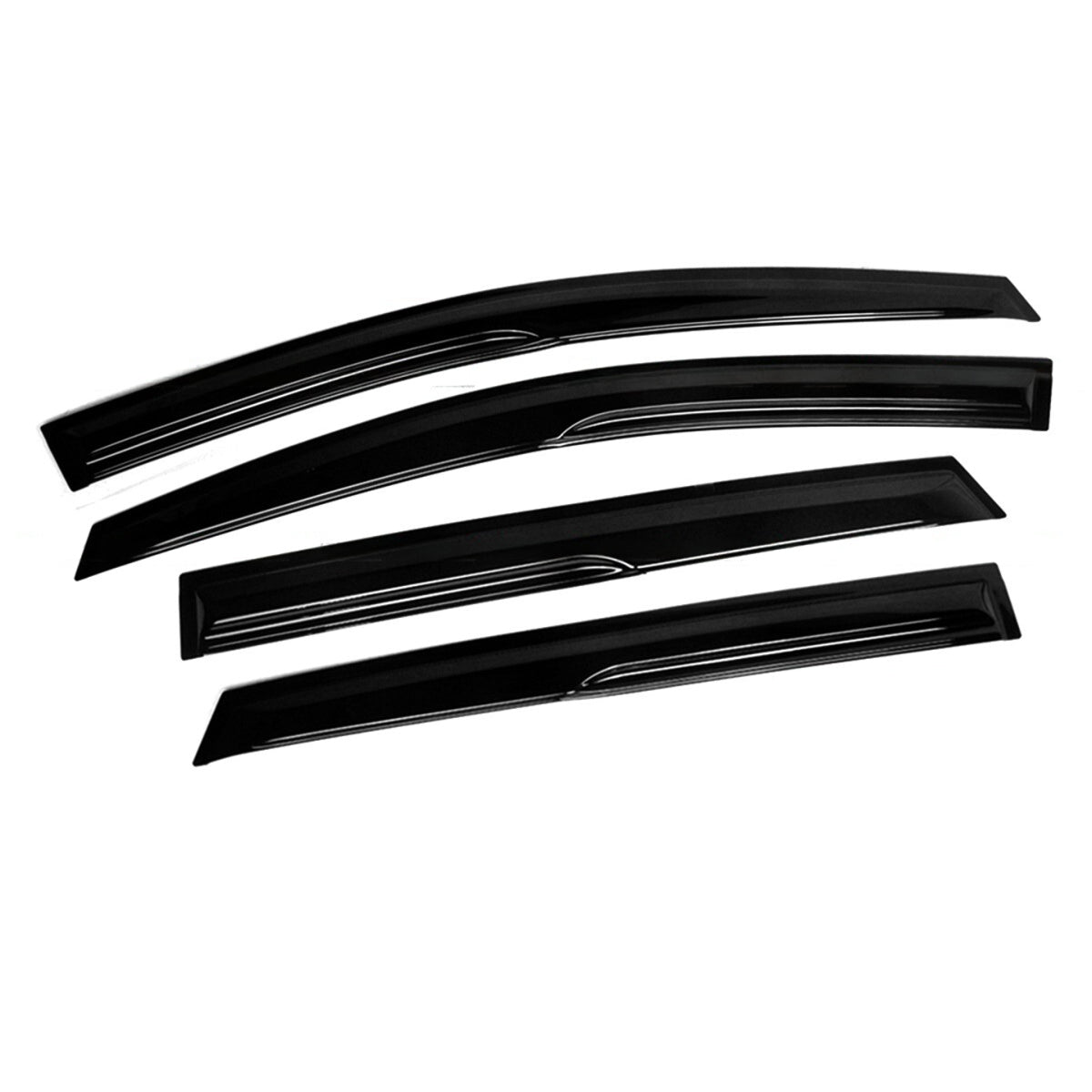 KRVN Mugen-Style 3D Wavy Window Visors for 2025-2026 Toyota Camry — view 3