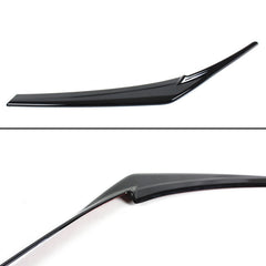 2018-2024 Camry Gloss Black Headlight Eyelid Covers — headlight eyelid cover upper and lower product views