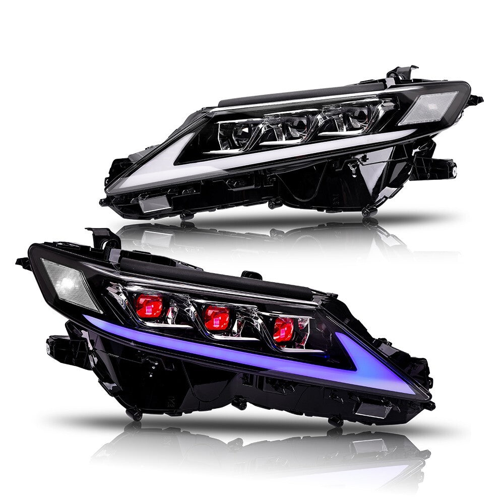 KRVN 6-Lens Red Devil-Eye LED Headlights [For 2018-2024 Toyota Camry]