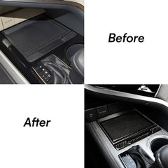 KRVN Carbon Fiber Center Console Storage Box Trim Set — 2018–2024 Toyota Camry — view 6