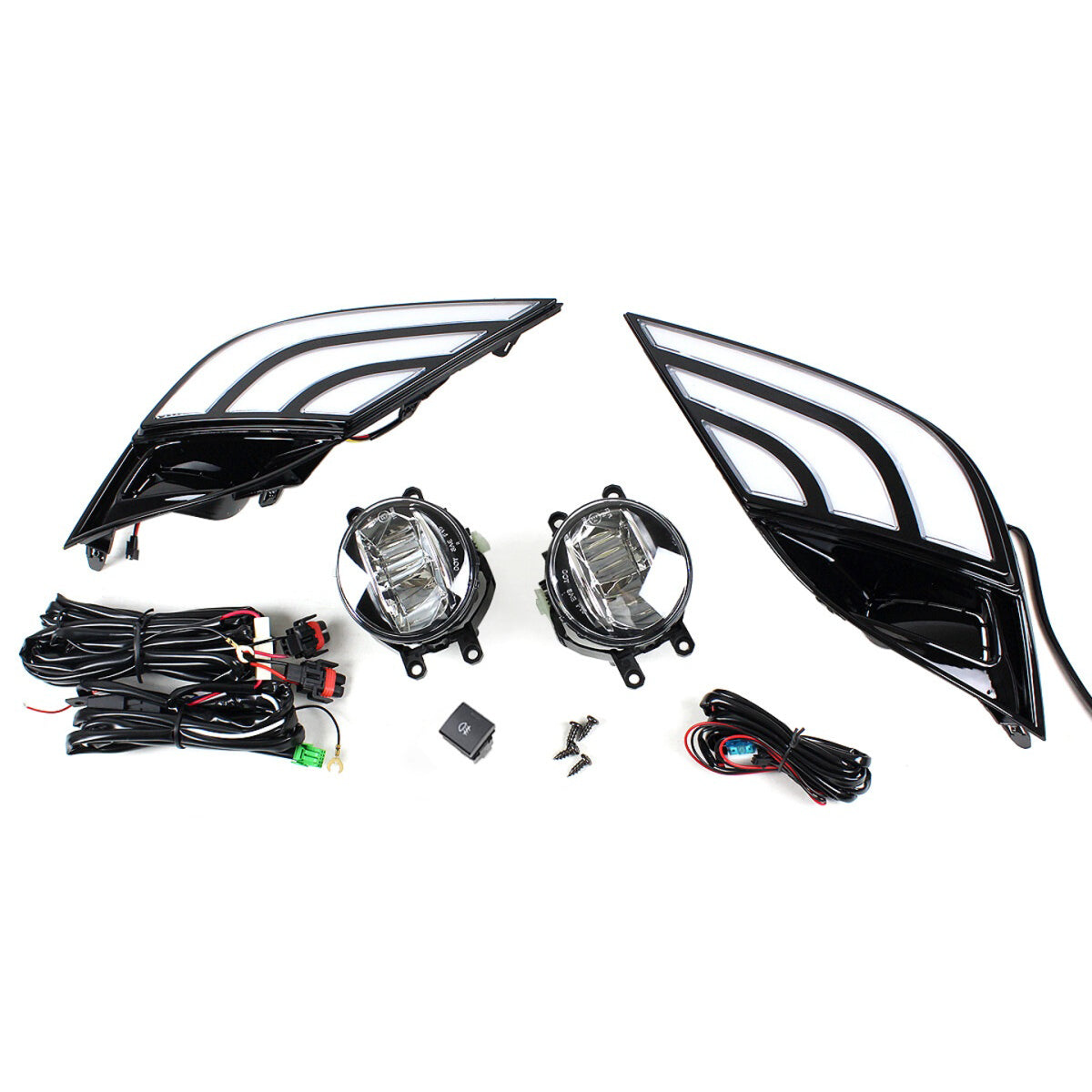 KRVN Switchback LED DRL + Fog Light Kit for 2018-2020 Toyota Camry SE/XSE — view 2