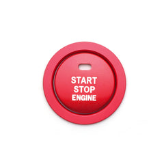KRVN Red Aluminum Push-Start Button Cover & Ring for 2018-2026 Toyota Camry — view 6