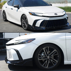 KRVN V-Style 3-Piece Front Bumper Lip [For 2025-2026 Toyota Camry SE/XSE]
