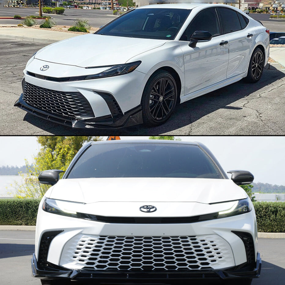 KRVN V-Style 3-Piece Front Bumper Lip [For 2025-2026 Toyota Camry SE/XSE]