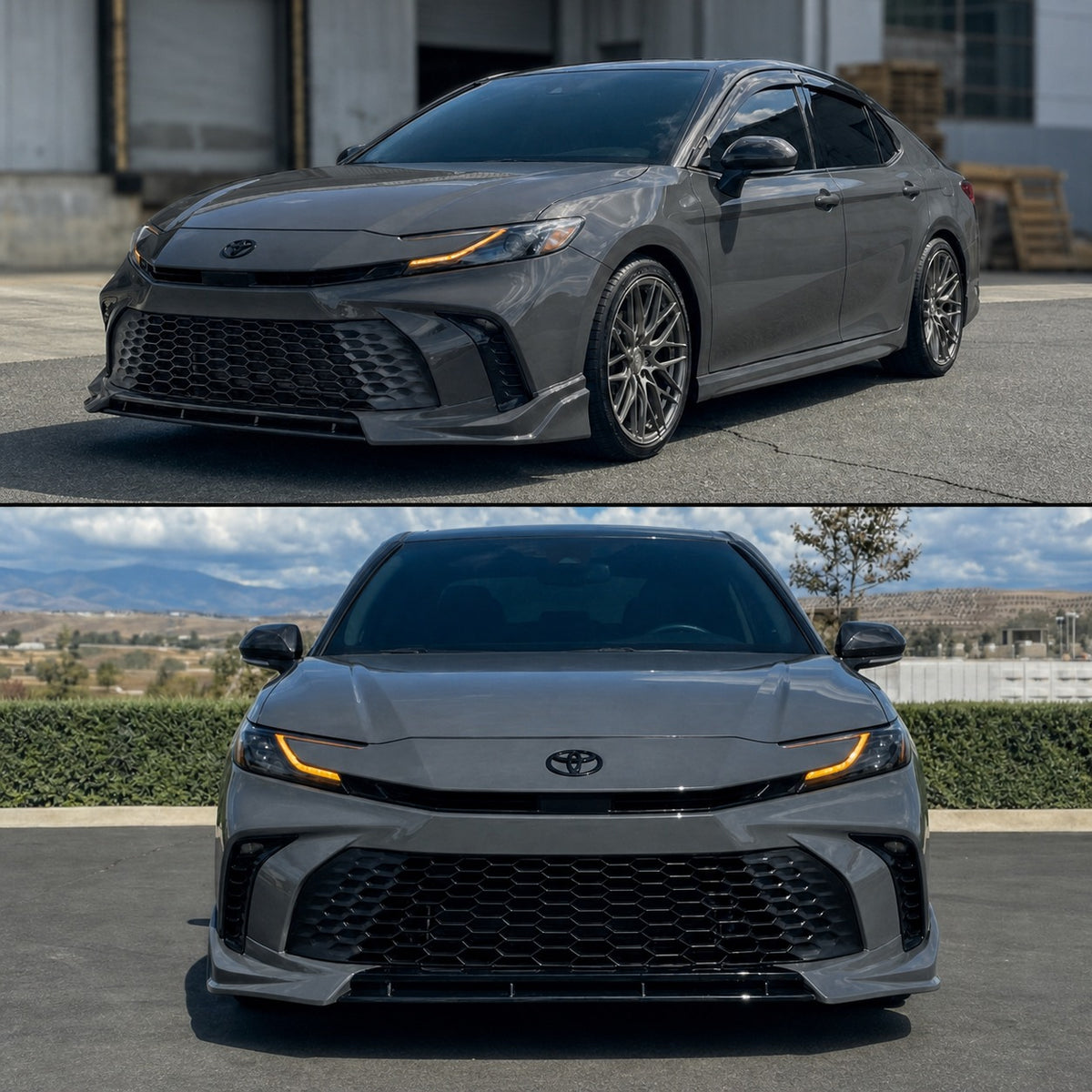 KRVN V-Style 3-Piece Front Bumper Lip for 2025-2026 Toyota Camry SE/XSE — view 19