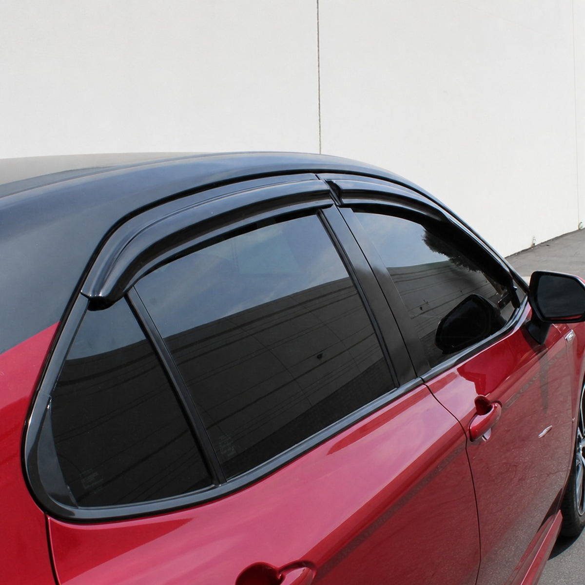 KRVN Mugen Style 3D Wavy Window Visors for 2018-2024 Toyota Camry
