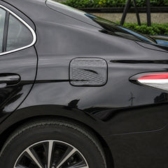 KRVN Carbon Fiber Look Fuel Door Cover Trim — 2018–2024 Toyota Camry — view 7