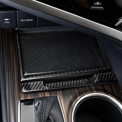 KRVN Carbon Fiber Center Console Storage Box Trim Set — 2018–2024 Toyota Camry — view 4