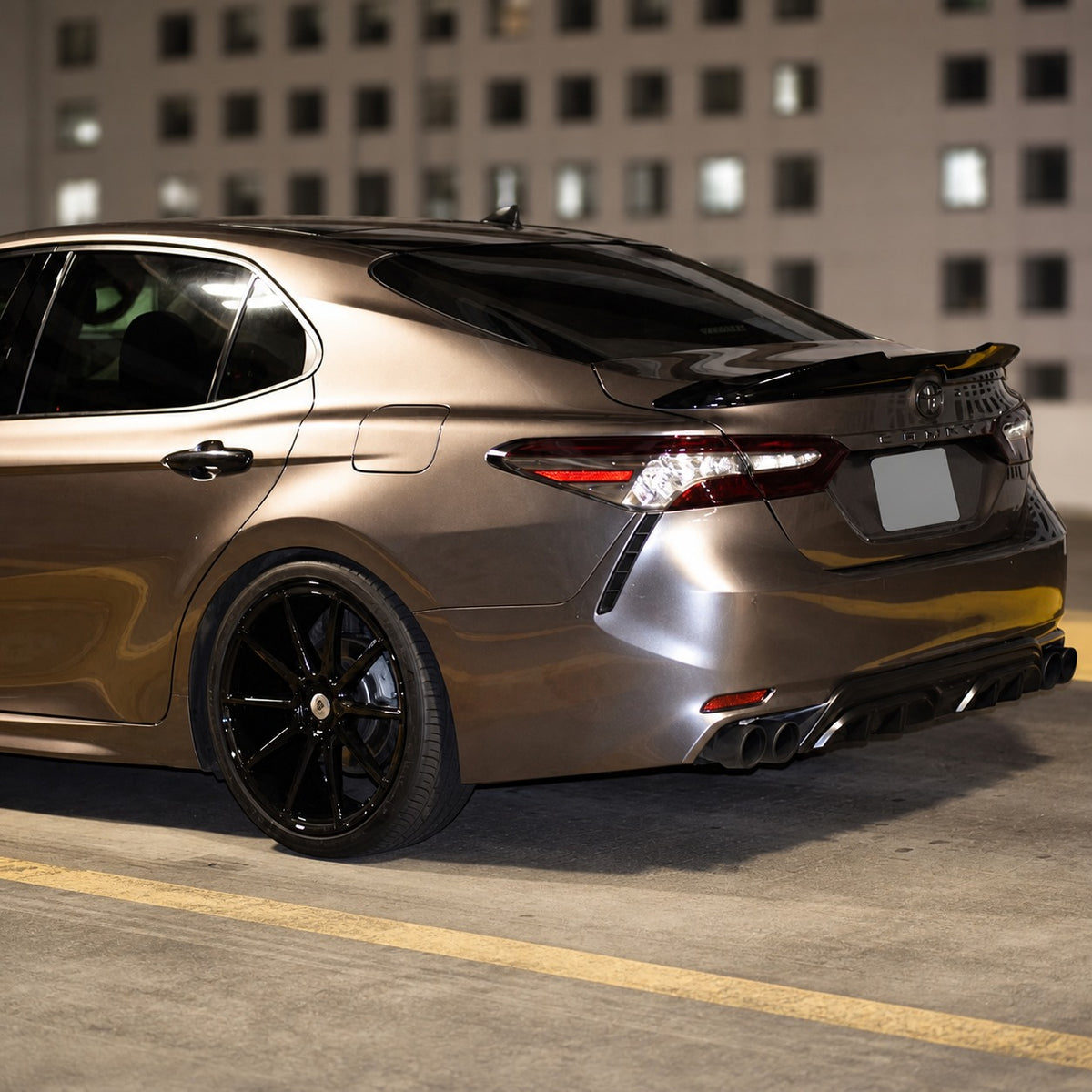 KRVN TRD-Style Extended Duckbill Trunk Spoiler for 2018-2023 Toyota Camry — view 3
