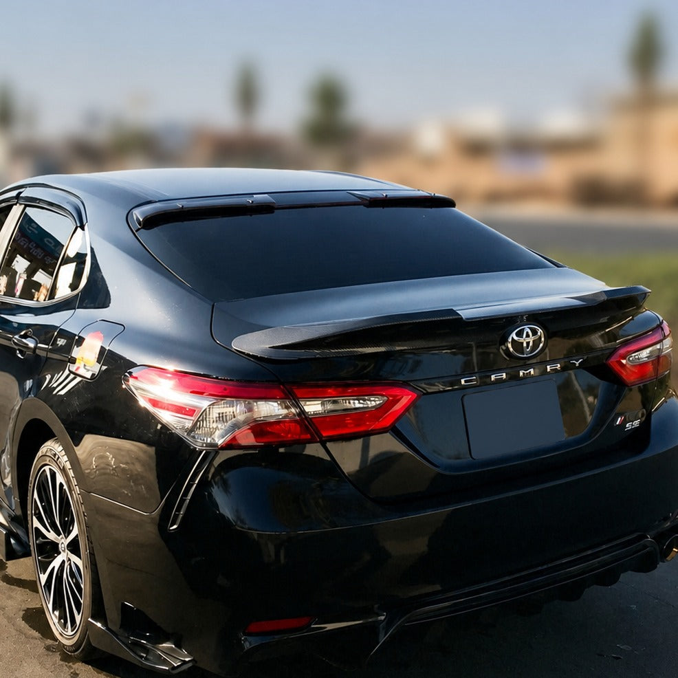 KRVN Slim-Line Tinted Rear Window Roof Visor for 2018-2024 Toyota Camry — view 7