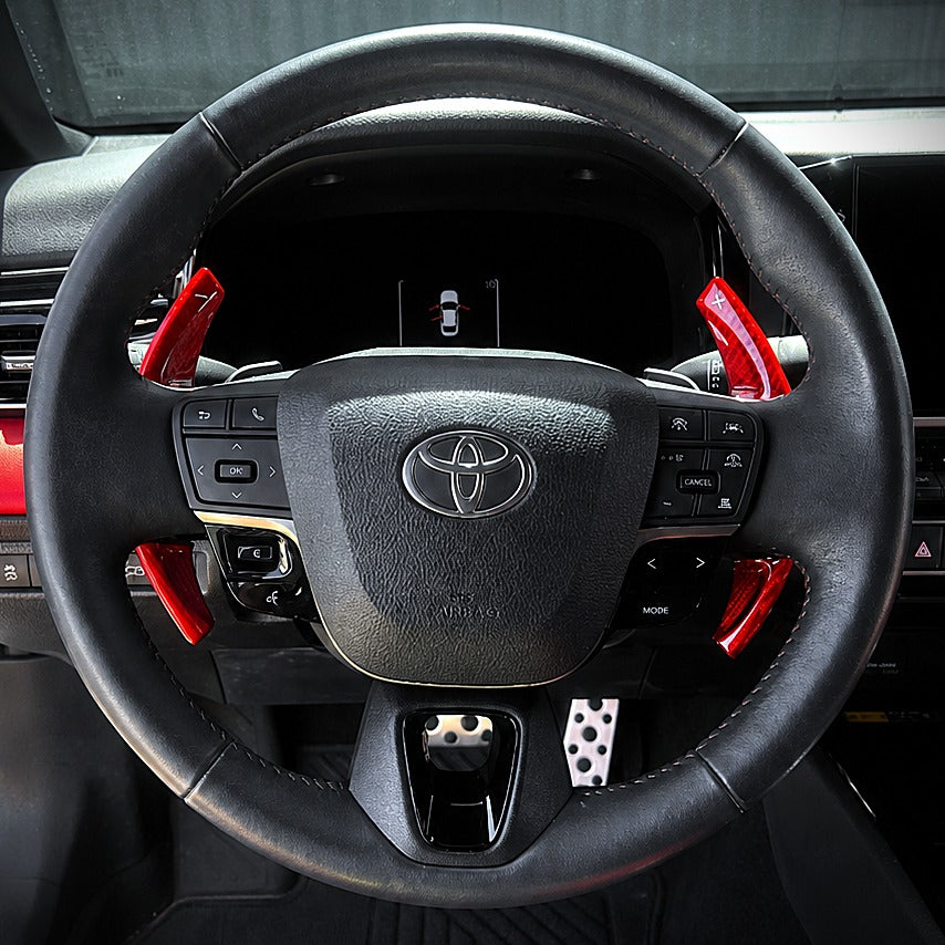 KRVN Carbon Fiber Paddle Shifter Extensions for 25-26 Camry SE/XSE & Nightshade — view 3