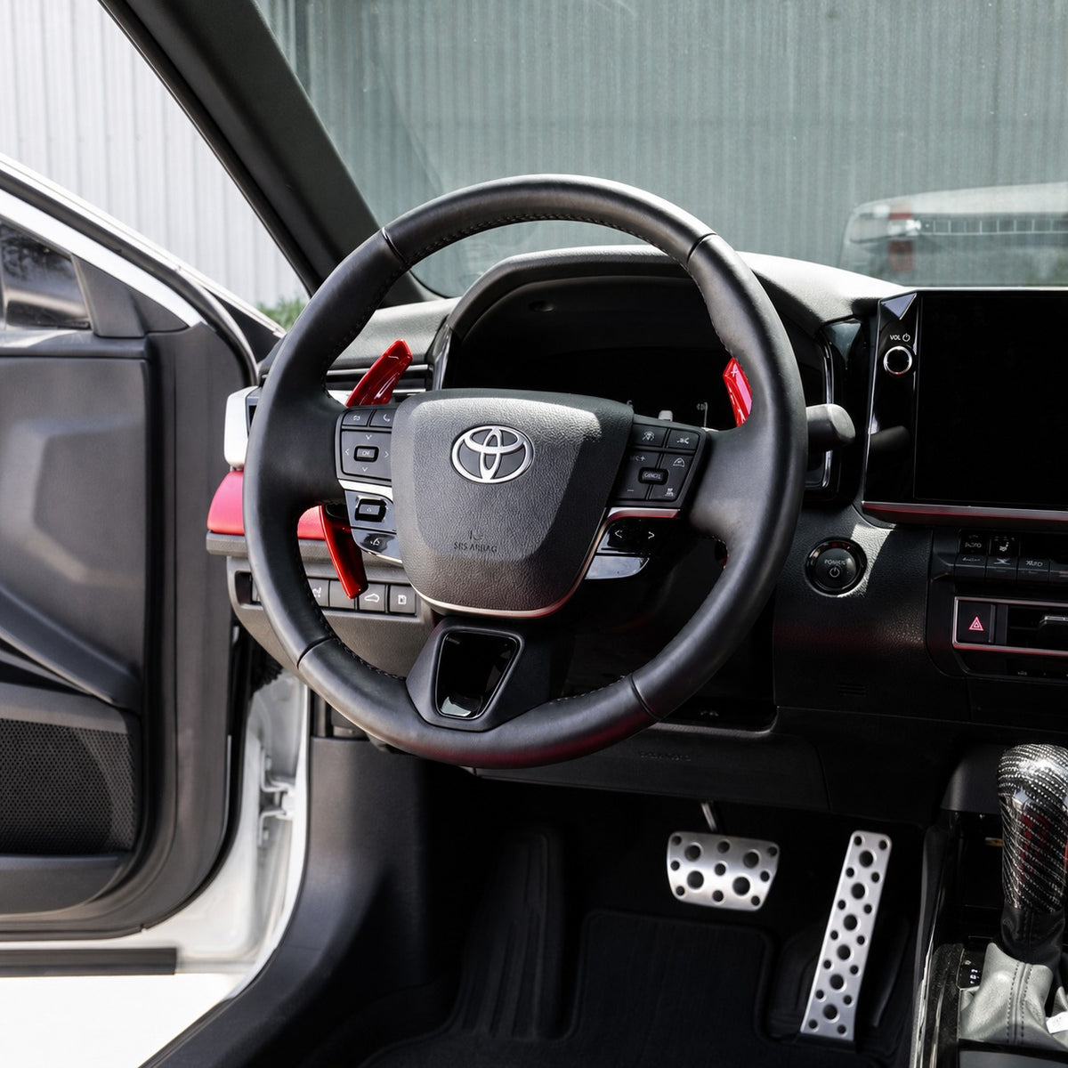 KRVN Carbon Fiber Paddle Shifter Extensions for 25-26 Camry SE/XSE & Nightshade — view 4