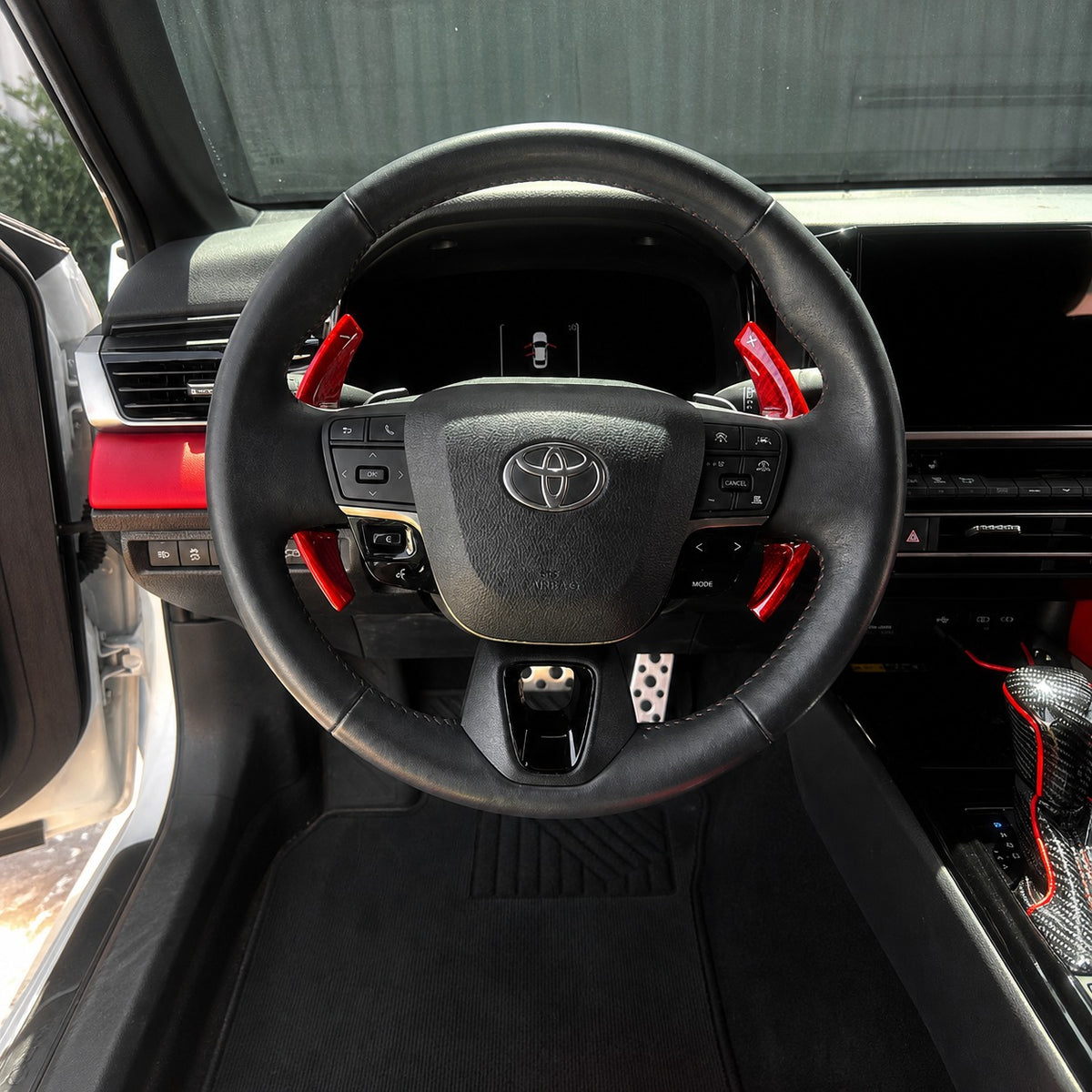 KRVN Carbon Fiber Paddle Shifter Extensions for 2018-2024 Toyota Camry — view 10