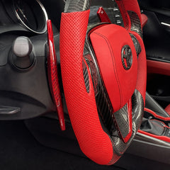 KRVN Carbon Fiber Paddle Shifter Extensions for 2018-2024 Toyota Camry — view 12
