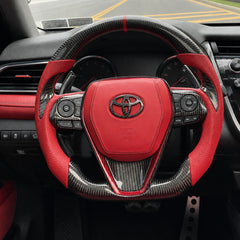 KRVN Carbon Fiber Paddle Shifter Extensions for 2018-2024 Toyota Camry — view 18