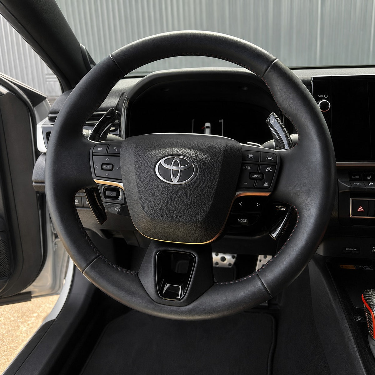 KRVN Carbon Fiber Paddle Shifter Extensions for 2018-2024 Toyota Camry — view 20
