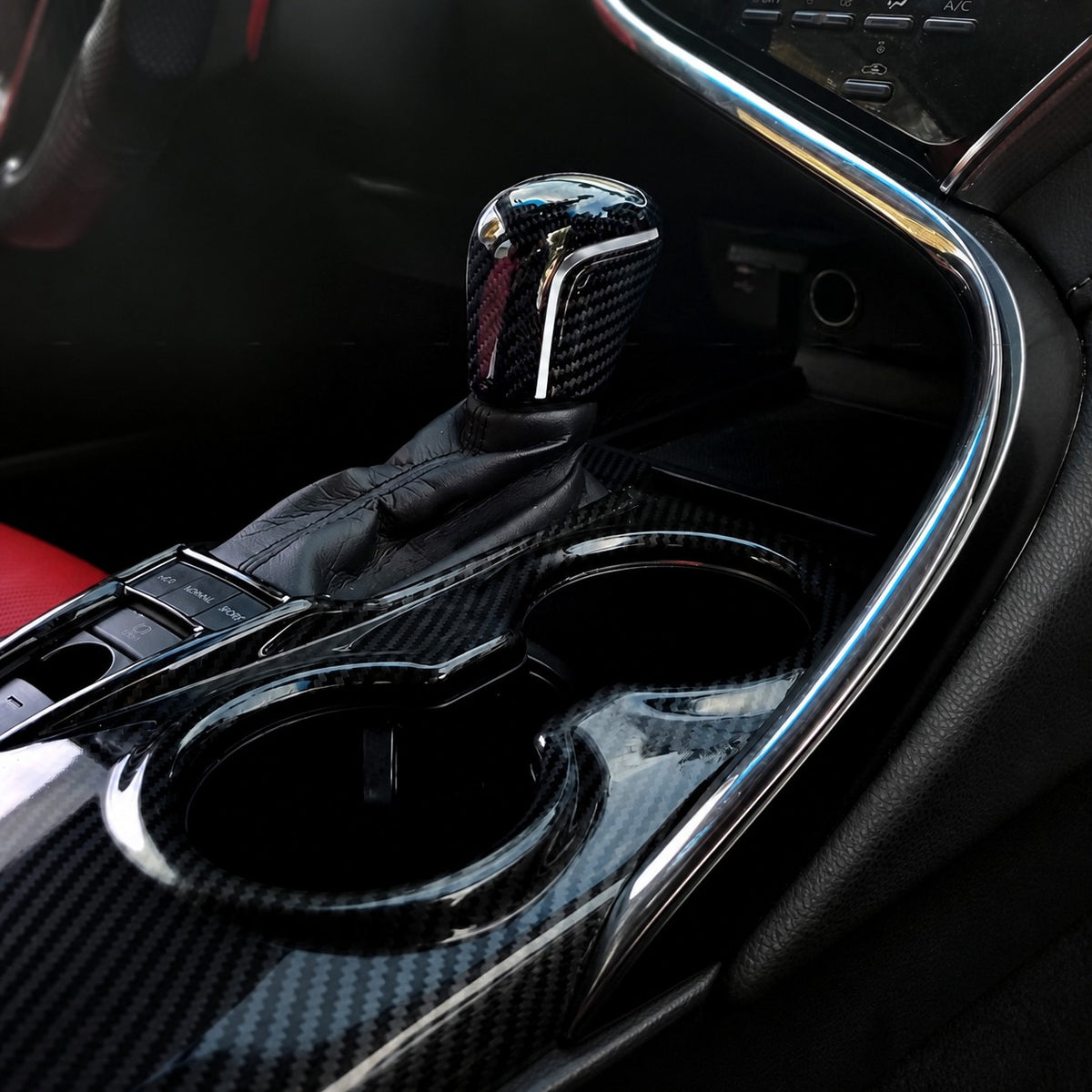 KRVN Carbon Fiber Automatic Shift Knob for 2018-2024 Toyota Camry — view 15