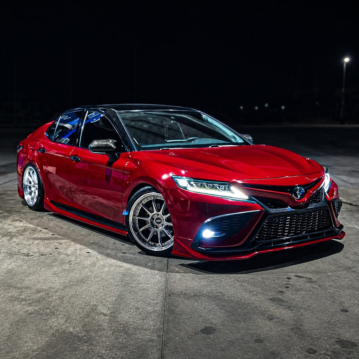 Yofer Design 2-Piece Side Skirt Extensions for 2018-2024 Toyota Camry — view 3
