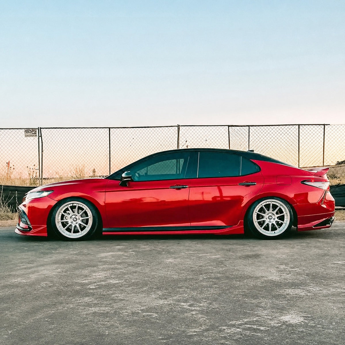 Yofer Design 2-Piece Side Skirt Extensions for 2018-2024 Toyota Camry — view 4