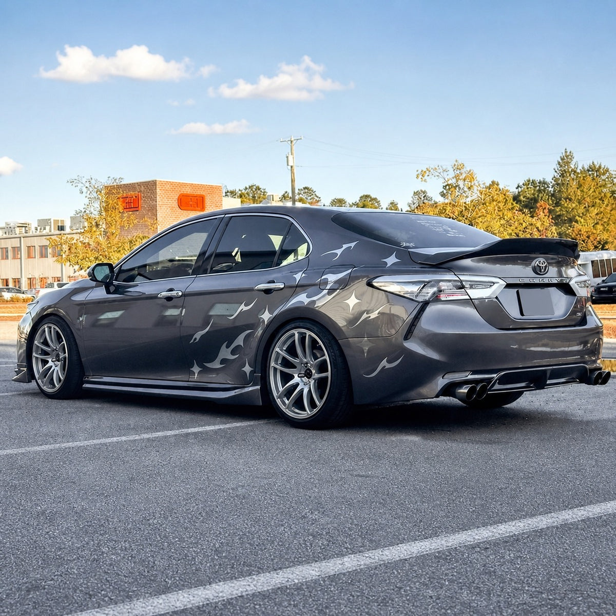 Yofer Design 2-Piece Side Skirt Extensions for 2018-2024 Toyota Camry — view 16