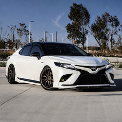 KRVN Clip-On Black-Trim Window Visors for 2018-2024 Toyota Camry — view 3
