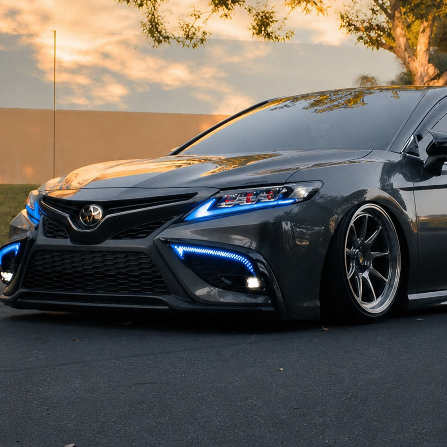 KRVN Tri-Color V2 Sequential LED DRL + Fog Light Kit for 2021-24 Toyota Camry SE/XSE