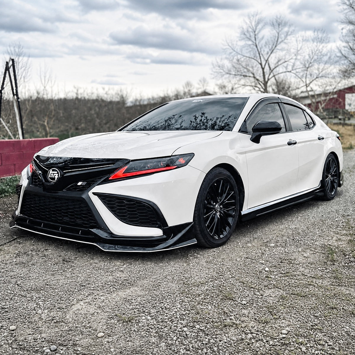 KRVN 2-Piece Side Skirt Extensions for 2018-2024 Toyota Camry — view 3