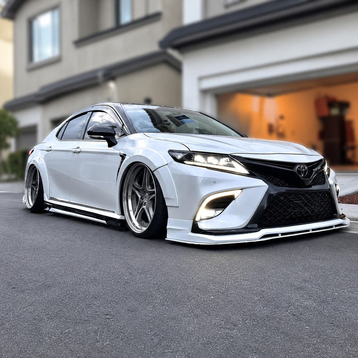 KRVN 2-Piece Side Skirt Extensions for 2018-2024 Toyota Camry — view 11