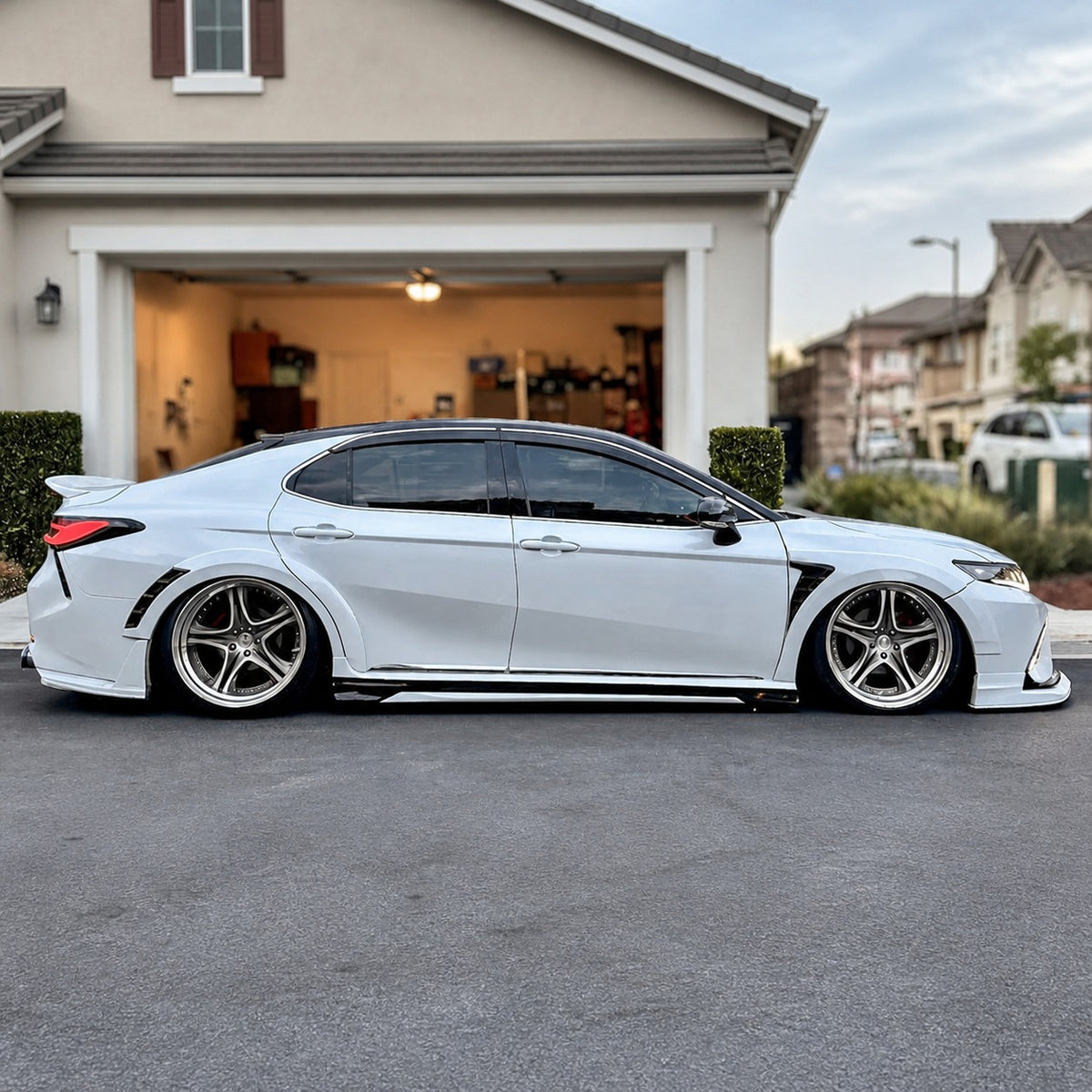 KRVN 2-Piece Side Skirt Extensions for 2018-2024 Toyota Camry — view 12